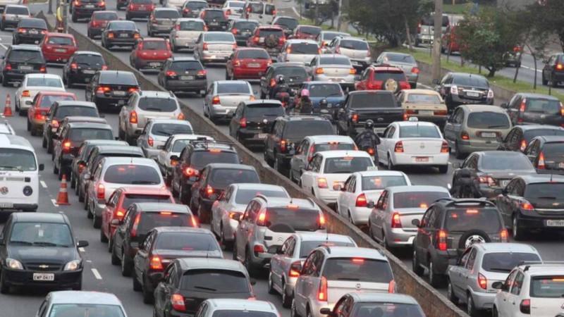 Bakıda tıxac olan yollar - SİYAHI