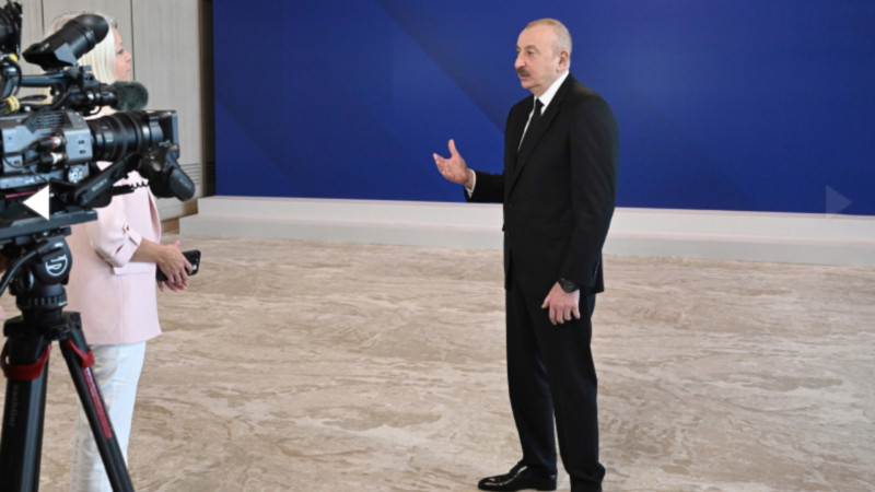 Prezident İlham Əliyev “Euronews” televiziyasına müsahibə verib