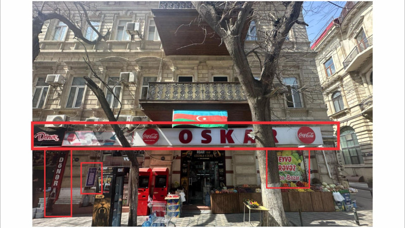 Bakıda abidələrin fasadlarındakı qanunsuz reklam lövhələri sökülüb 