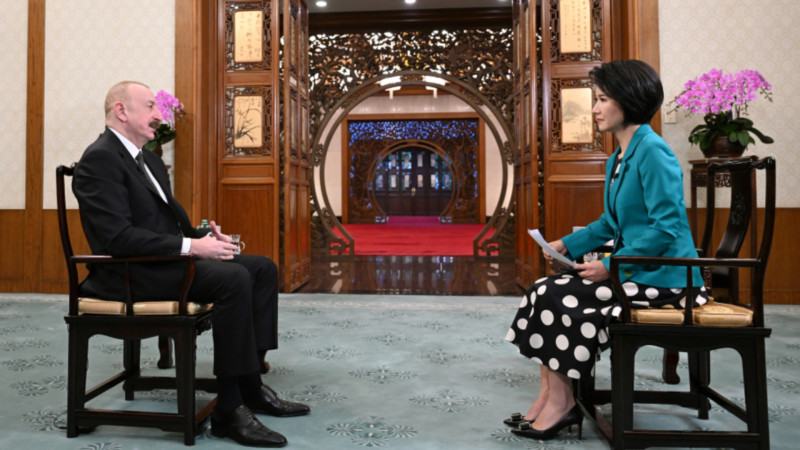 Prezident İlham Əliyev Pekində Çinin CGTN telekanalına müsahibə verib - TAM MƏTN