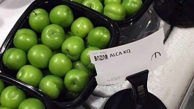 Bakıda fantastik qiymətə alça satılır