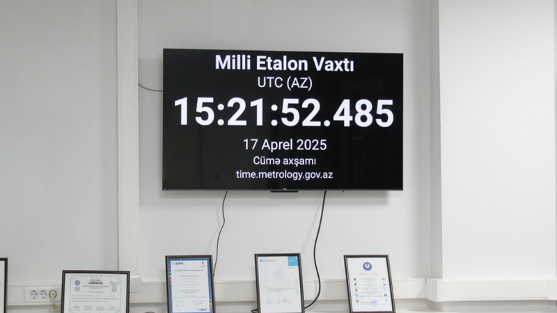 Azərbaycanda Milli Etalon Vaxtı yaradılır   