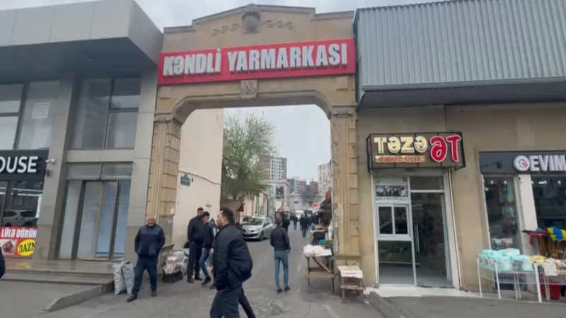 Bakıdakı “Kəndli yarmarkası”nın fəaliyyəti dayandırılıb - VİDEO