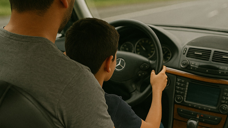 Körpə uşaqla avtomobil idarə edən sürücülərə müraciət olunub Körpə uşaqla avtomobil idarə edən sürücülərə müraciət olunub