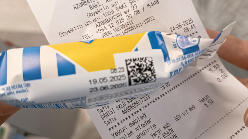 Müştəri marketdən kəsmik alıb yedi – Köhnə imiş? + İDDİA + VİDEO 