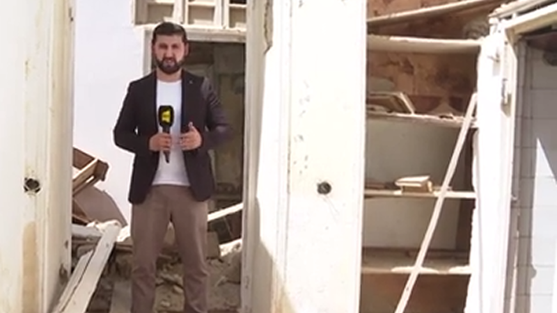 Şəhərin mərkəzində söküntü - Sakinlər verilən puldan narazıdır - Video Şəhərin mərkəzində söküntü - Sakinlər verilən puldan narazıdır - Video