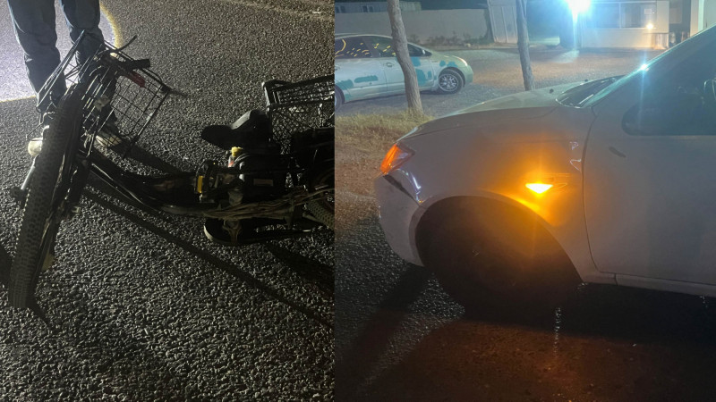 Bakıda minik maşını ilə velosiped toqquşub