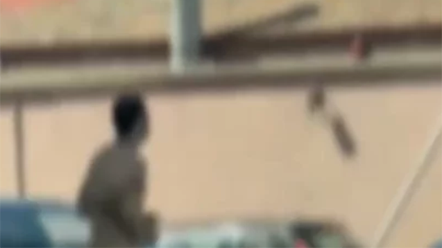 Bakıda magistral yolda lüt gəzən gənc saxlanıldı