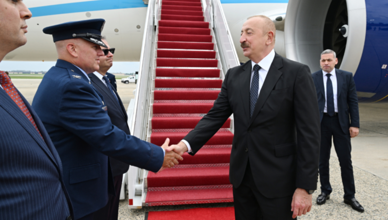 Azərbaycan Prezidenti İlham Əliyev ABŞ-yə işgüzar səfərə gəlib
