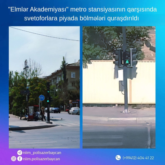 Sakinlərin təhlükə ilə üzləşdiyi kəsişmədə vacib işlər görüldü Sakinlərin təhlükə ilə üzləşdiyi kəsişmədə vacib işlər görüldü