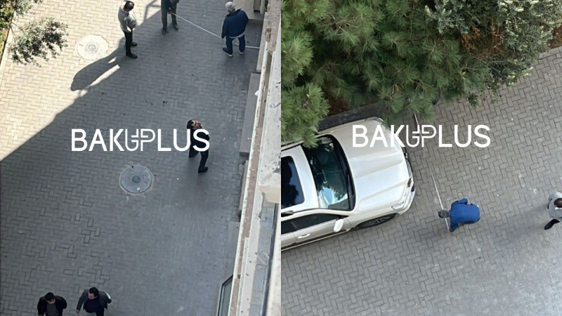 Xətai rayonunda səkiləri dağıdırlar - Sakinlər şikayətçidir