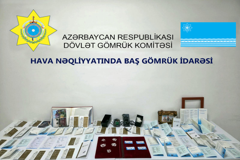 Gömrükdən 120 karat brilyantın qanunsuz keçirilməsinin qarşısı alınıb - FOTO
