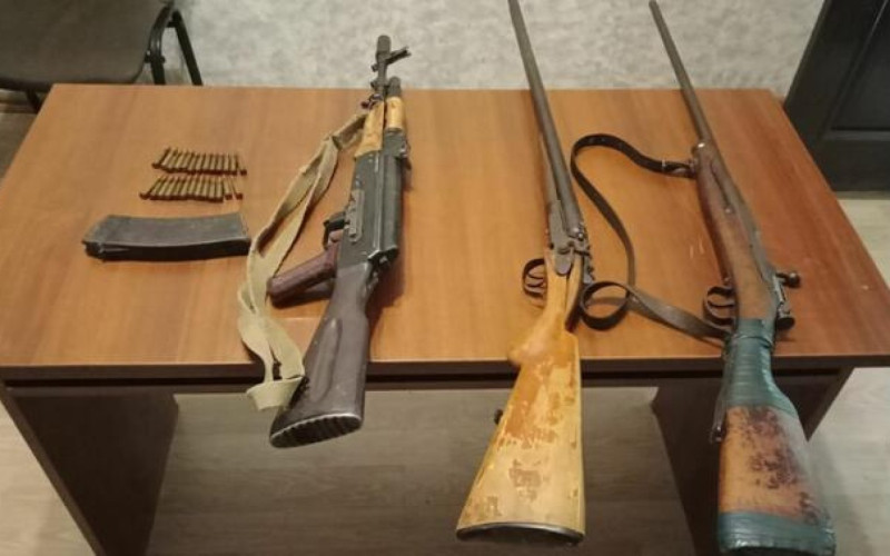 Qanunsuz saxlanılan silah-sursat aşkarlandı Qanunsuz saxlanılan silah-sursat aşkarlandı