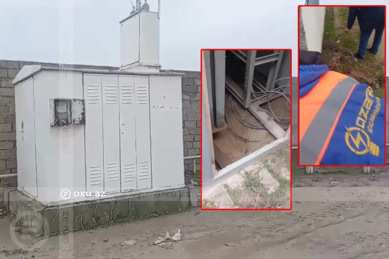 Gizli elektrik xətti çəkdi, qəsəbəni işıqsız qoydu