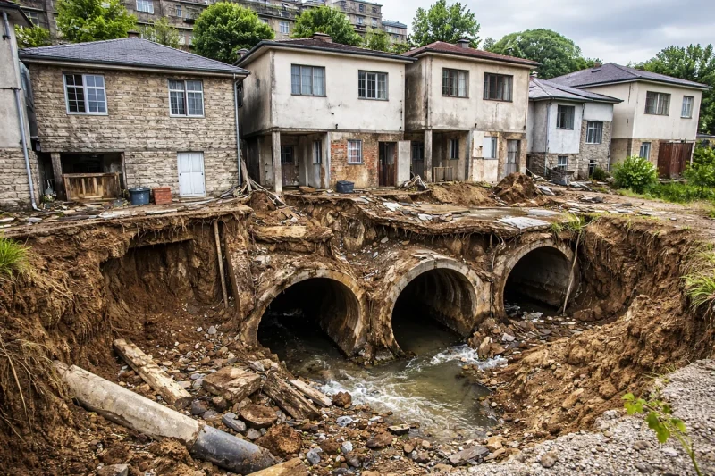 Kollektorların üzərində tikilmiş evlər sökülərsə, vətəndaşlara kompensasiya VERİLƏCƏK? - FOTO