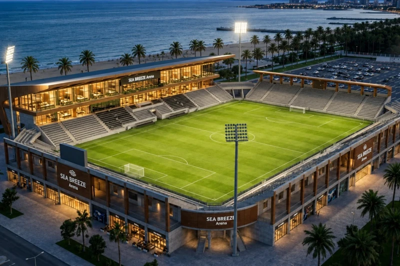Emin Ağalarovun Sea Breeze Arenası harada və hansı klub üçün tikilir?