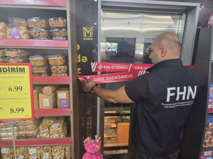 Bakıda marketin liftinin fəaliyyəti dayandırıldı