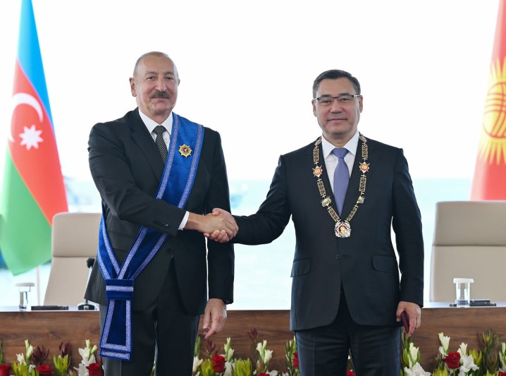 İlham Əliyev Qırğızıstanın ali dövlət mükafatı – Manas ordeni ilə təltif edilib