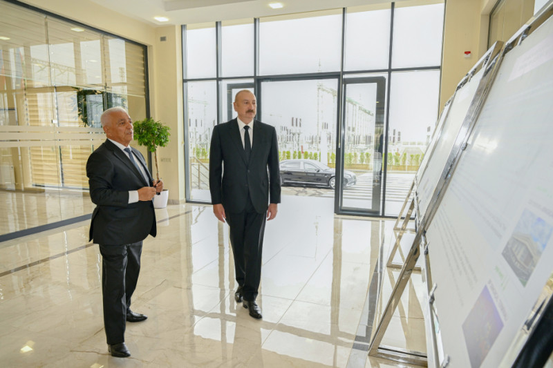 Prezident Yeni Səngəçal yarımstansiyasının açılışında iştirak edib