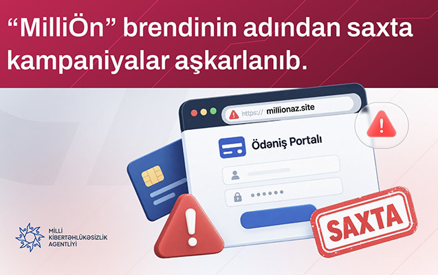 Saxta ödəniş səhifələri yaradılıb - Ehtiyatlı olun!