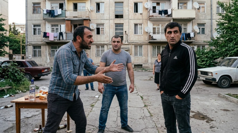 Bakıda qonşular içki içib 30 manata görə dalaşdılar