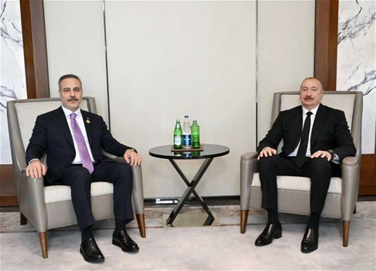 Prezident İlham Əliyev Hakan Fidanı qəbul edib