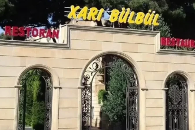 "Xarı Bülbül" kafesinin qarşısında dava: Bir nəfər həbs edildi