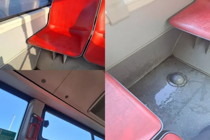 Avtobusda sərnişinin başına bir saatdan çox su töküldü - Qurumdan CAVAB