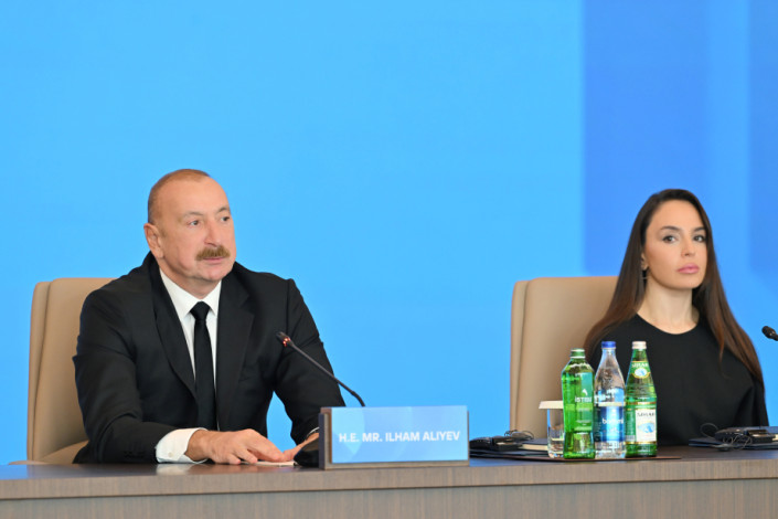 Prezident: İkili standartlar siyasəti beynəlxalq siyasətdən tam şəkildə çıxarılmalıdır
