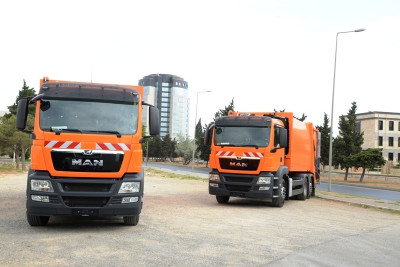 Bakıya məişət tullantıları üçün yeni texnika gətirilib