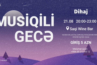Bakıda Saqi Wine Bar-da musiqili gecə keçiriləcək
