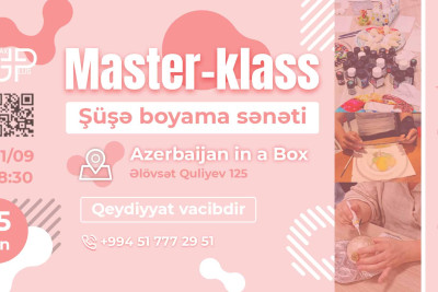 Bakıda şüşə boyama sənətinin həvəskarları üçün ustad dərsi keçiriləcək