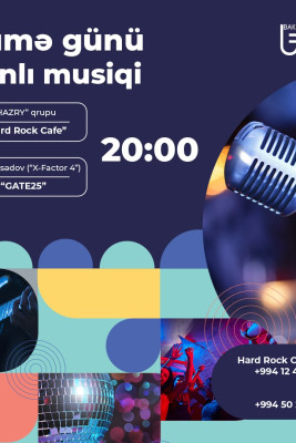 Həftənin son iş günü canlı musiqiyə qulaq asmaq şansınız var