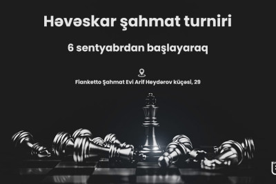 Bakıda şahmat həvəskarları üçün yeni turnir keçiriləcək
