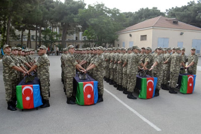 Hərbi tibb fakültəsinin kursantlarının andiçmə mərasimi keçirlib