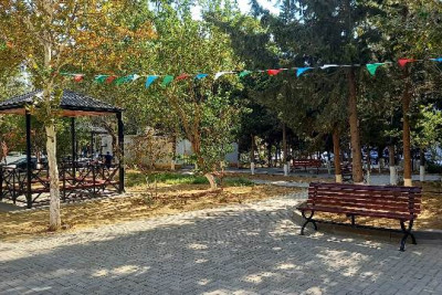 Nəsimi rayonunda həyətin abadlıq-quruculuq işləri bitib