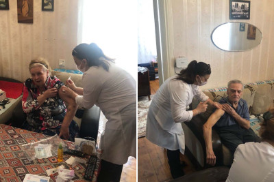 Səbail rayonunda xüsusi qayğıya ehtiyacı olan insanlar evi tərk etmədən peyvənd oluna bilirlər