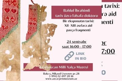 Bakıda Milli Xalça Muzeyində mühazirə keçiriləcək
