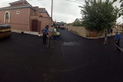 Suraxanı: şahid ailəsinin yaşadığı küçə təmir olunur