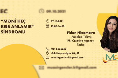 Bakıda  "Məni heç kəs anlamır..." mövzusunda seminar keçiriləcək