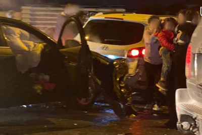 Hava limanına gedən yolda zəncirvari qəza baş verib