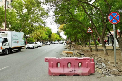 Nərimanov rayonunda növbəti küçədə təmir işləri başlayıb