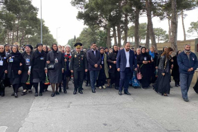 II Fəxri Xiyabananında 300-ə yaxın şəhid anasının iştirak ilə yürüş təşkil olunub