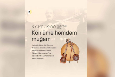 Heydər Əliyev sarayında muğam konserti keçiriləcək