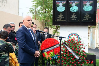 Bakıda daha bir şəhid barelyefinin açılışı baş tutub