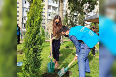 “Bizim həyət” layihə çərçivəsində növbəti həyət abadlaşdırıldı