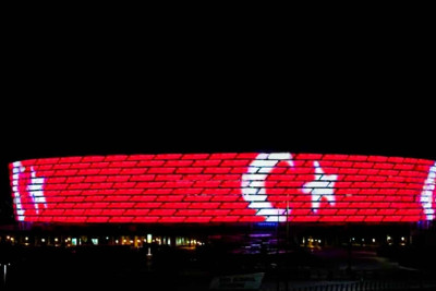 Bakı Olimpiya Stadionunda Türkiyə bayrağı əks olunacaq