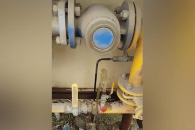 Sabunçu və Suraxanı rayonlarında qaz xəttindən su axır