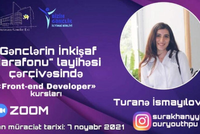 Bakıda gənclərin inkişafına yönəlmiş onlayn təlim keçiriləcək