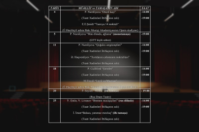 Gənc Tamaşaçılar Teatrı dekabr ayı üçün repertuarını təqdim edib